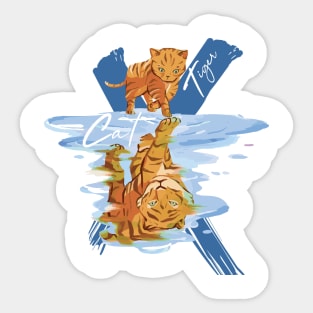 Big cat tiger Sticker